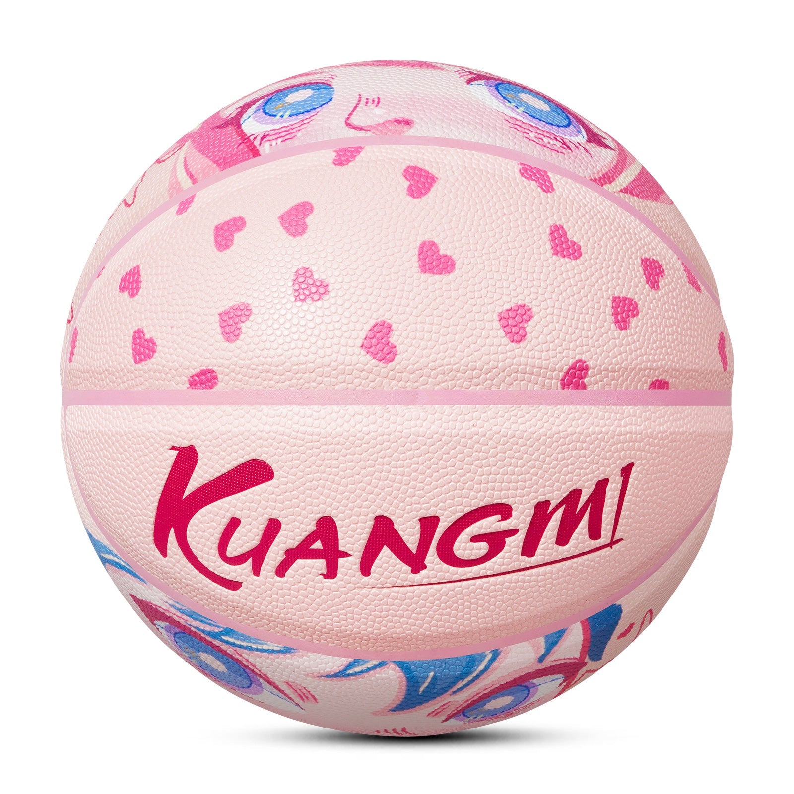 Kuangmi Pink Anime Muster Basketball Größe 7 (29,5 Zoll)