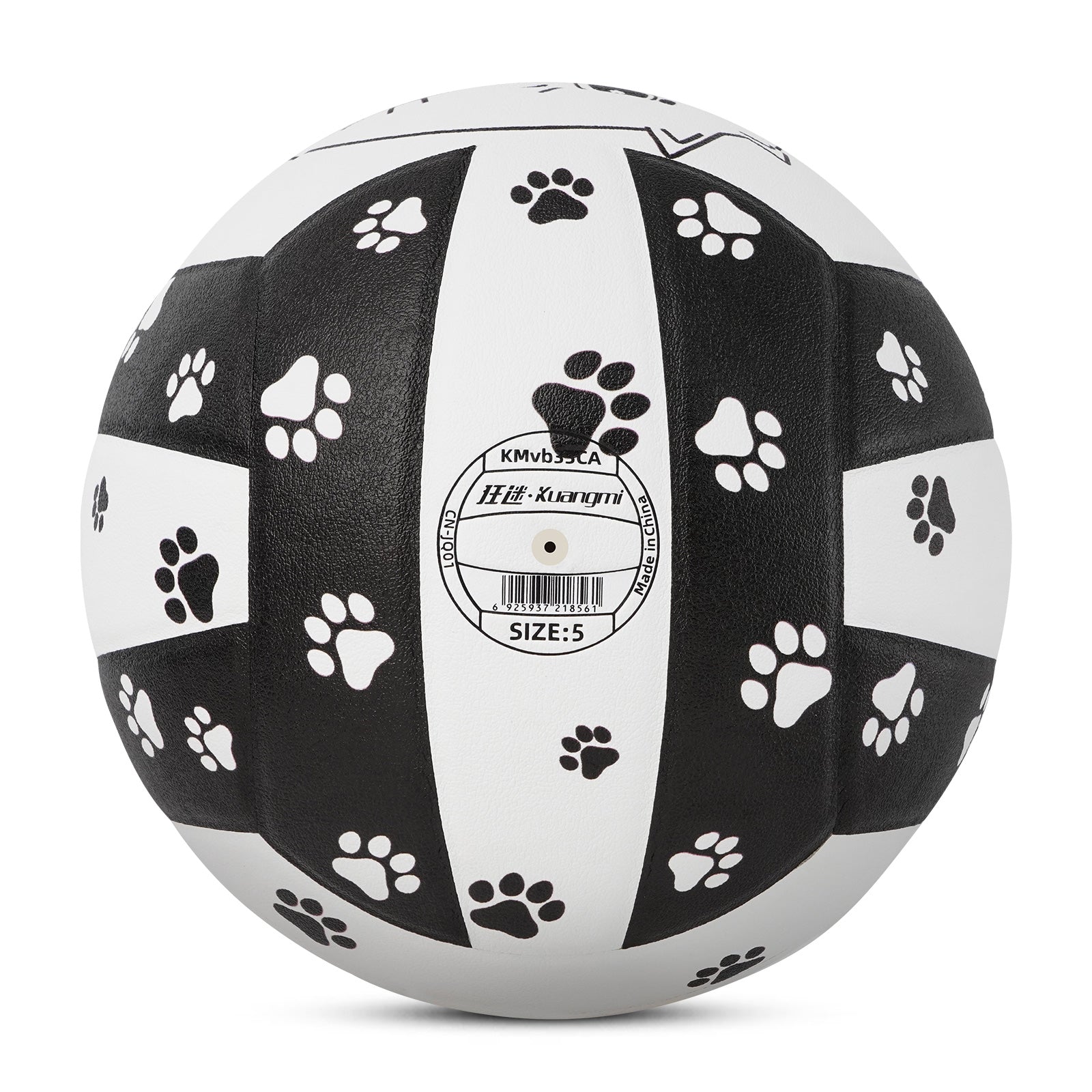 Kuangmi Schwarz Weiß Katze Volleyball Größe 5 PU Oberfläche