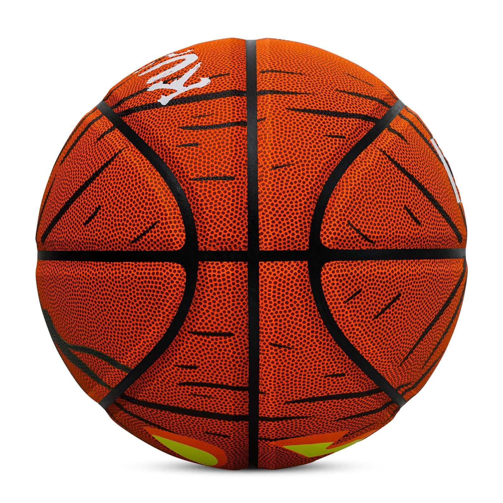 Kuangmi Leuchtender Kürbis Halloween Basketball, Größe 7, Hygroskopisches PU
