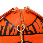 Kuangmi Minimalistische Orange Basketball-Tasche Handtasche Größe 7