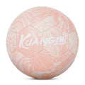 Kuangmi Rosa Fußball Größe 4 5 PU Leder maschinengenäht