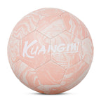 Kuangmi Rosa Fußball Größe 4 5 PU Leder maschinengenäht