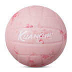 Kuangmi Kirschblüten-Volleyball Rosa Größe 5 aus weichem PU