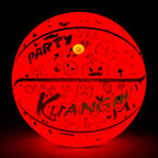 Kuangmi 2026 Halloween Basketball Größe 7 (29,5 Zoll) LED-Graffiti-Design