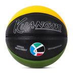 Kuangmi Olympische Farben Basketball – Mehrfarbiger Composite-PU-Ball (Größen 3/4/5/6/7)