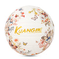 Kuangmi Klassischer Schmetterling und Blumen Volleyball Größe 5 PU Oberfläche