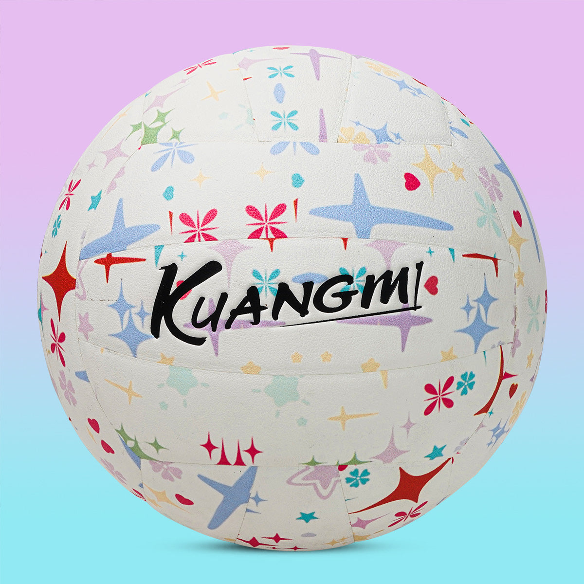 Kuangmi Stern Dunkleleuchtender Volleyball Größe 5 PU Oberfläche