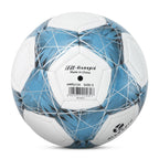 Kuangmi Fußball Blau-Weiß Geflechtmuster – Größe 5 (Maschinengenäht)