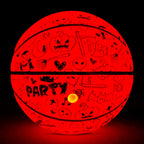 Kuangmi 2026 Halloween Basketball Größe 7 (29,5 Zoll) LED-Graffiti-Design
