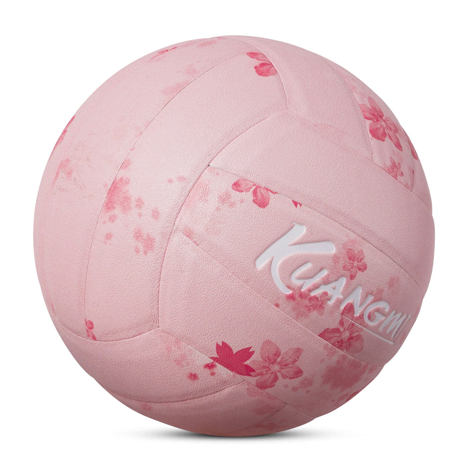 Kuangmi Kirschblüten-Volleyball Rosa Größe 5 aus weichem PU
