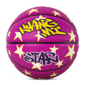 Kuangmi Lila Sterne Street Basketball Größe 7