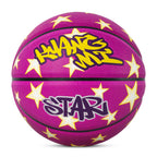 Kuangmi Lila Sterne Street Basketball Größe 7