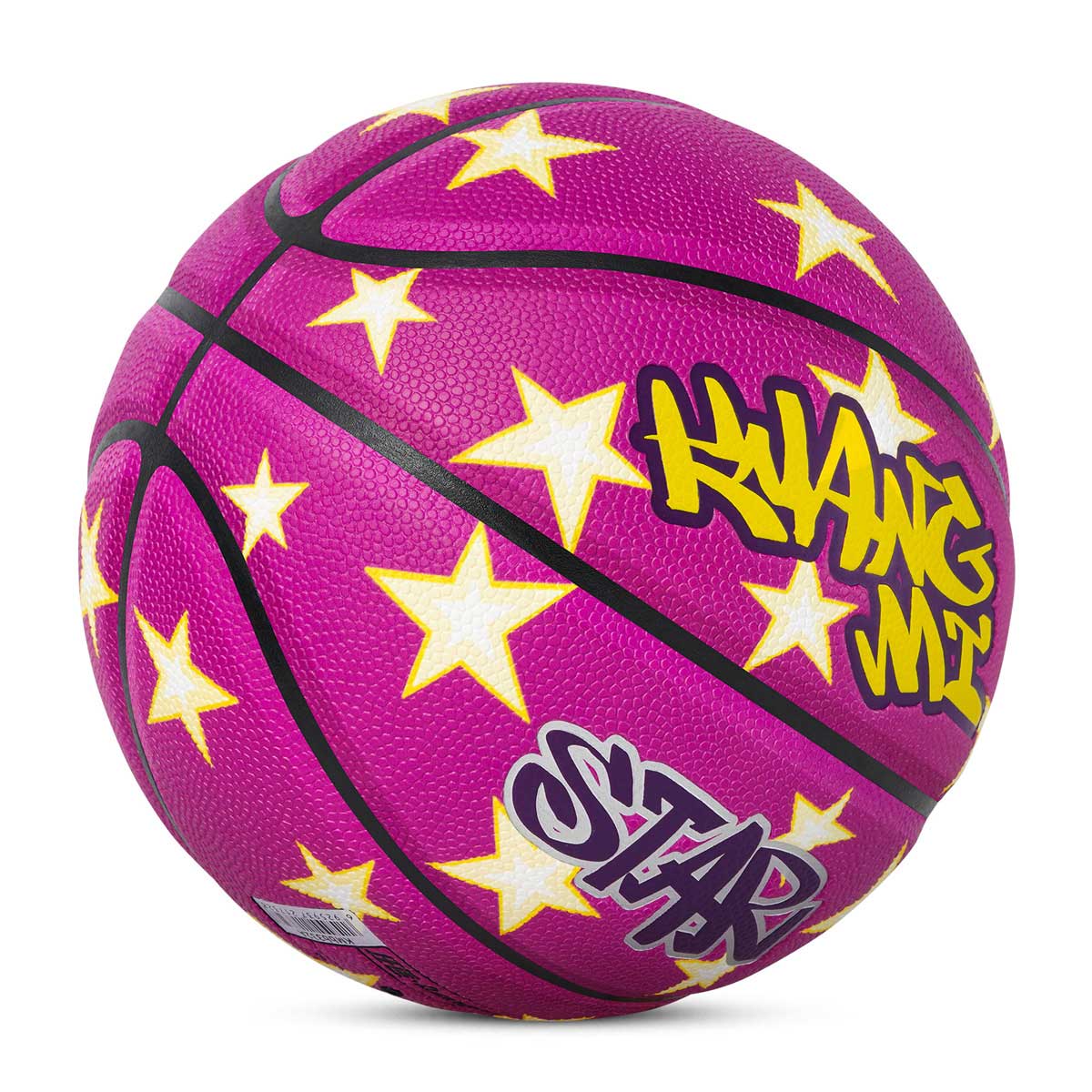 Kuangmi Lila Sterne Street Basketball Größe 7