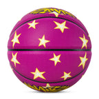 Kuangmi Lila Sterne Street Basketball Größe 7