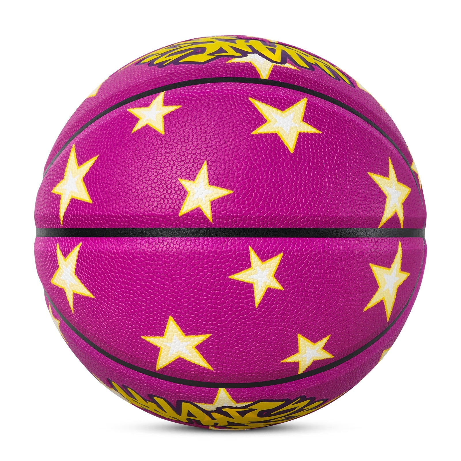 Kuangmi Lila Sterne Street Basketball Größe 7