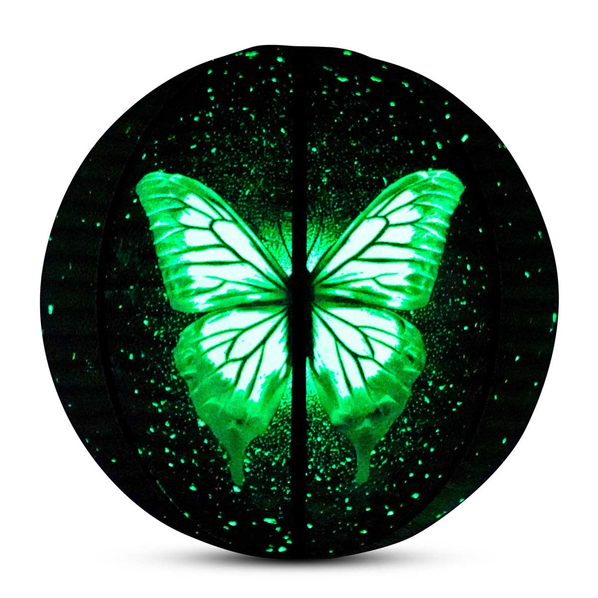 Kuangmi Schmetterling Leuchtender Basketball – Größe 7