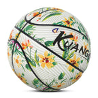 Kuangmi Leuchtbasketball mit Blumenmuster Größe 7