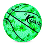 Kuangmi Leuchtbasketball mit Blumenmuster Größe 7