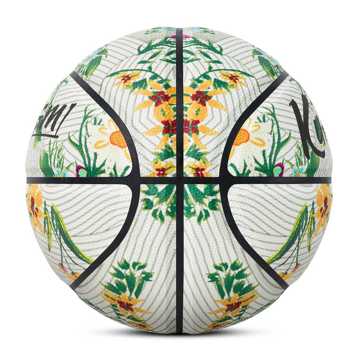 Kuangmi Leuchtbasketball mit Blumenmuster Größe 7